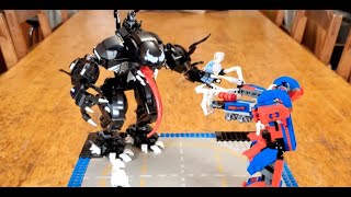 Spider Mech vs Venom by the Montreal Lego Maniac - unboxing, speed build and review