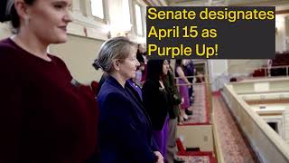 Purple Up! For Military Kids Day at the Oklahoma State Capitol