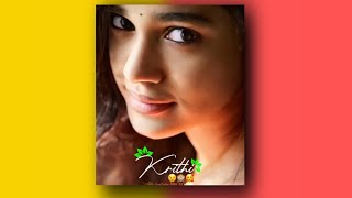 Krithi Shetty💖water drop 💧Beat sync shake effect status video 🔥