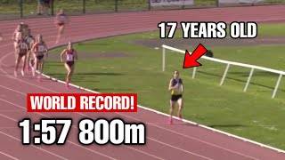 800m World Record | Phoebe Gill 17 Years Old!!!