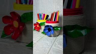 Waste Material Easy Craft Ideas / How To Make A Pencil Box / Pen Stand Craft #shorts #penstandcraft