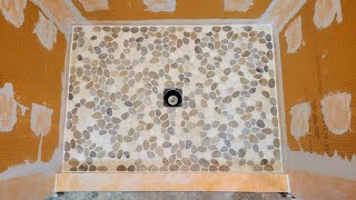 Schluter Shower System With Flat Pebbles