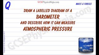 How Does A Barometer Work - Atmospheric Pressure - GCSE Physics