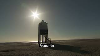 Burnham on sea | Low lighthouse | Beach | Silhouette | Fremantle HD Stock Footage |  E16R30 011