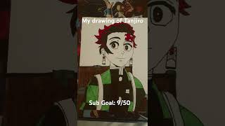 My drawing of Tanjiro