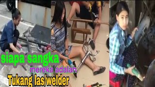 5 Tukang Las Wanita Muda dan cantik [welding]