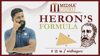 Heron's Formula for Class 9 | CBSE | ICSE | Easy Explanation | With Example