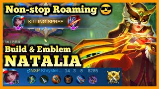 NATALIA BEST BUILD 2020, TOP GLOBAL NATALIA, MOBILE LEGENDS, SEASON 18 GAMEPLAY, NATALIA MLBB