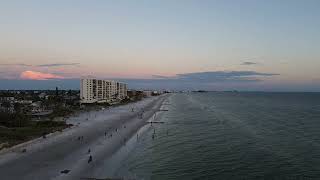 Dji mini 3 sunset at Madeira Beach , Fl