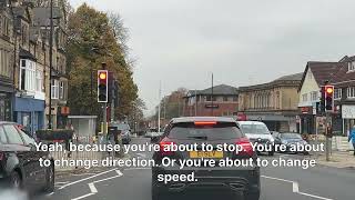 Learning to drive #leeds #driving  traffic lights #crossroads