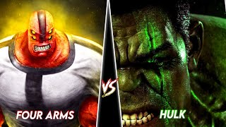 Four-Arm VS Hulk || Battle Comparison In Hindi ☠️