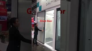 Hdsafe Ghost Glass Sliding Door in Dusseldof Glasstec Exhibition 🥰🥰🥰   #glassdoor #Ghostdoor