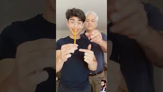 DAD EXPOSES MY MAGIC TRICKS #magic #challenge #funny #comedy #youtubeshorts