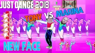 🌟 Just Dance 2018 Challenge: New Face - PSY | Tony vs Marina 🌟