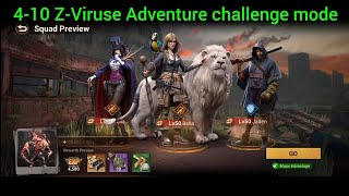 4-10 Z-Viruse Adventure challenge mode Doomsday last survivors how to complete? 💯🤯🤯