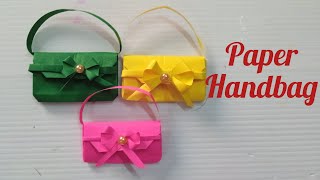 How to make paper handbag 👜|| papercrafts||Diycrafts||ytvideos