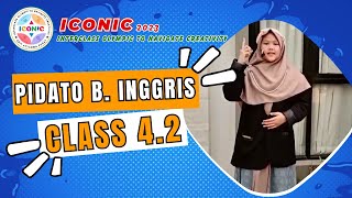 ICONIC 2023 | LOMBA PIDATO BAHASA INGGRIS KELAS 4.2