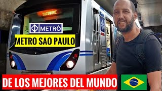 METRO DE SAO PAULO BRASIL Moderno y SIN CONDUCTOR