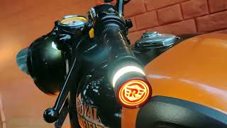 ☺️best modification for ❤️classic 350 royal Enfield  Amber orange colour ☺️