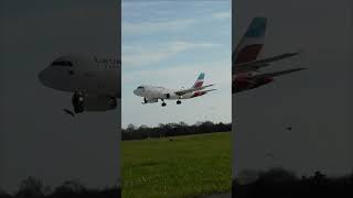 Airbus A319  Eurowings Landing #shorts  #subscribe  #aviation  #airbus