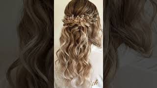 Wedding #hairstyles for girls 2022-bridal hairstyles #bride #hairstyle #girls2022