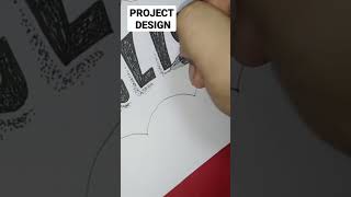 Easy Project Design for English #shorts #letras #easydesign #projectdesignideas #theletterdude