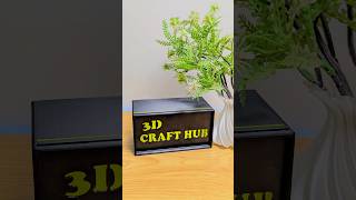 Cool 3d prints || 3d printed customizable glowing name box. #bamboo #3d  #useful3dprints #diy