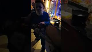 Michael Myers chainsaw in the kitchen Halloween 🎃