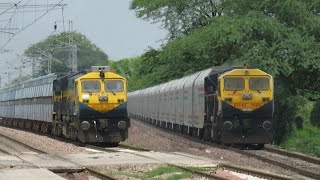 CAR CARRIER Trains with Yellow Diesel Monster | Indian Railway