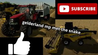 Harvesting canola/baling up straw/mowing & tedding |Gelderland MP wirh @thesnake1661 |Fs22 |Ps4