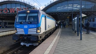 Vectron 193-681 "Karel" ČD (Česke Drahy) manewruje na stacji Wrocław Główny