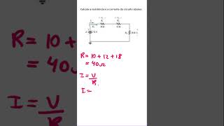 Calcule a resistencia do cicuito #shorts