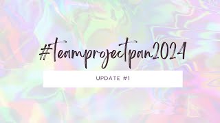 #teamproectpan2024 Update #1