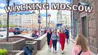 WALKING STREET MOSCOW RUSSIA | FROM BELARUSKAYA RAILWAY STATION, TVERSKAYA STREET TO THE RED SQUARE