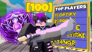 The Worlds First *MOBILE* Level 100 in Roblox Bedwars!