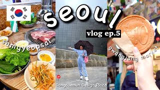 Seoul Vlog 2023: Gwangjang Market,DDP,Cheonggyecheon stream ,Korea Plaza🇰🇷