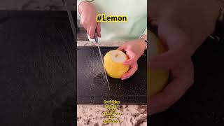 Satisfying cutting Lemon with sounds #lemon #satisfying #cutting fruit #asmr #shortsvideo #shorts