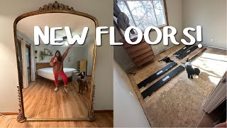 we got new flooring installed! | VLOG