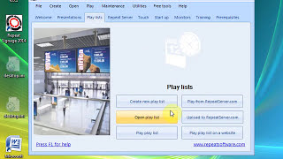 Standard play lists in Repeat Signage digital signage software