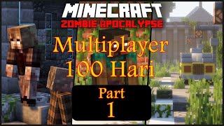 Survival 100 Hari - Zombie Apocalypce Eps.1 #mcpe #minecraft #aternos