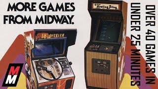 Over 40 Midway Manufacturing Arcade Games In Under 25 Minutes