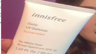 Innisfree Daily UV Defense SPF 36 Sunscreen Review