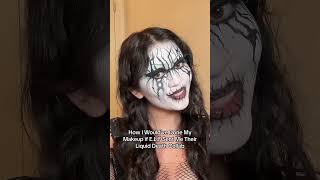 Corpse Paint Makeup #elfcosmetics #corpsepaint #makeuptutorial #blackmetal #altmakeup #liquiddeath