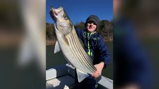 Spring Break Striper Fishing Lake Texoma-Striper Express Guide Service