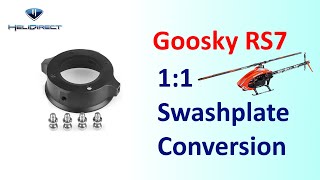 Review: Goosky RS7 1:1 Swashplate Conversion by Jeremy Lorenzo!