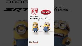 Bugatti  Chiron Vs Dodge SRT hellcat minions style comparison #bugatti #tiktok #dodge #shorts #vs