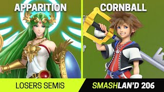 SmashLAN'd 206 Losers Semis - Apparition (Palutena) vs Cornball (Sora) - SSBU Tournament