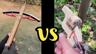 comparison of how to make a modern slingshot #everyone