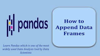 How to Append Two Data Frames | Data Frame | Pandas | Pandas Tutorial