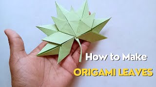 How to Make Origami Paper Leave | Origami Craft